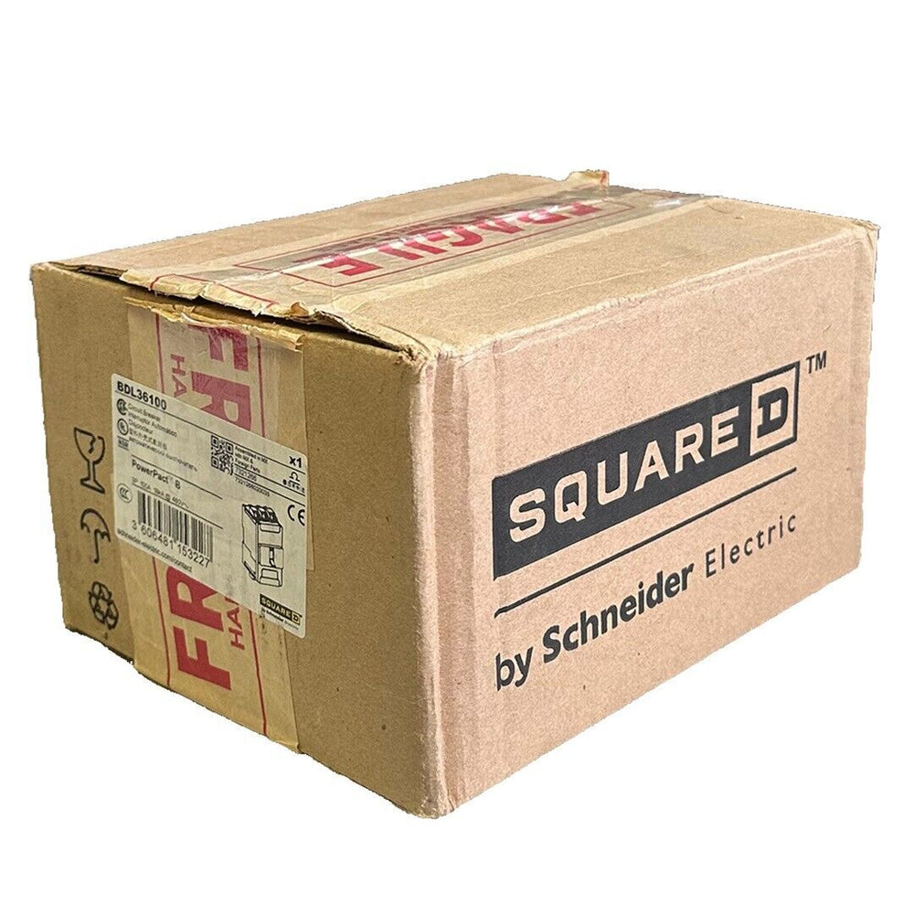 NEW SQUARE D BDL36100 PowerPact B CIRCUIT BREAKER BD100 3P 100A 18kA @ 480V