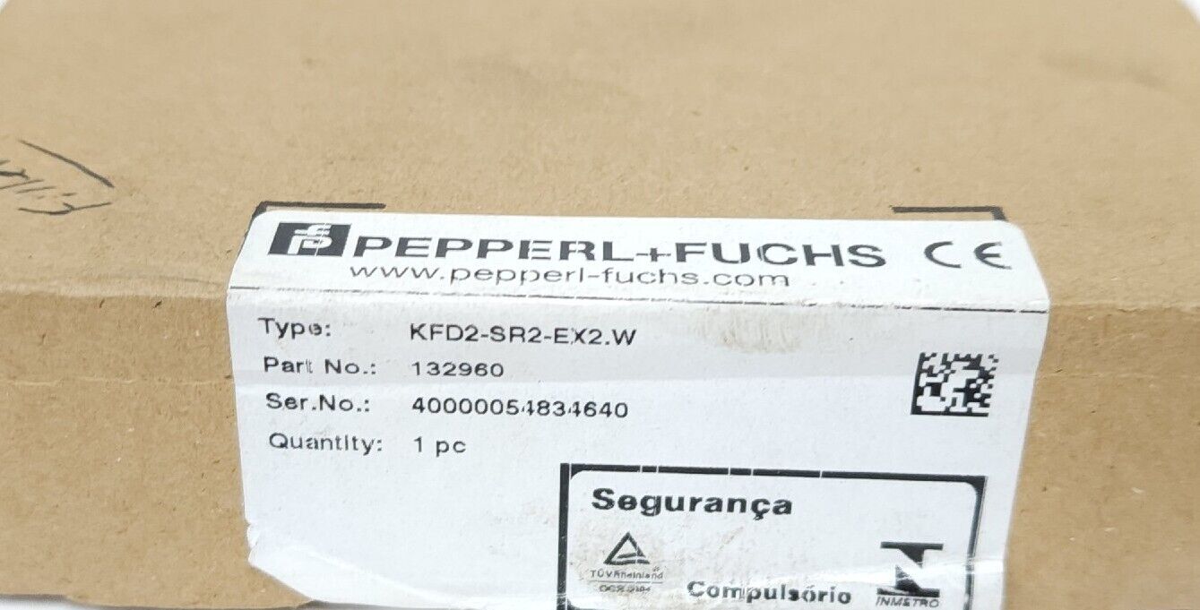 NIB PEPPERL+FUCHS KFD2-SR2-EX2.W SWITCH AMPLIFIER PART NO. 132960