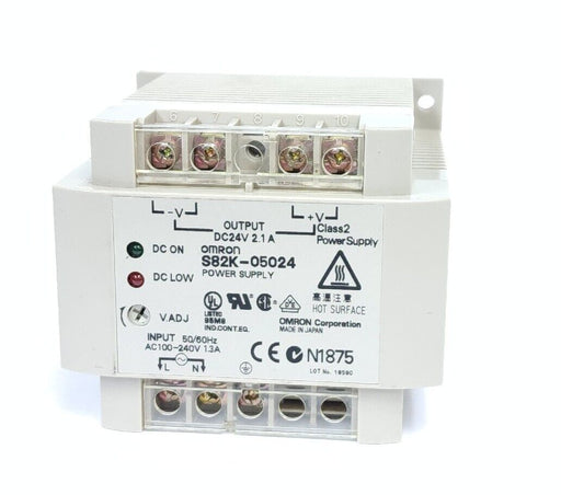 OMRON S82K-05024 POWER SUPPLY S82K05024, DC24V 2.1A
