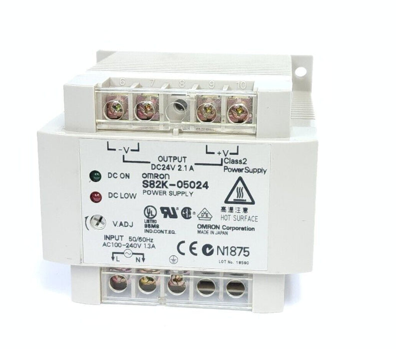 OMRON S82K-05024 POWER SUPPLY S82K05024, DC24V 2.1A