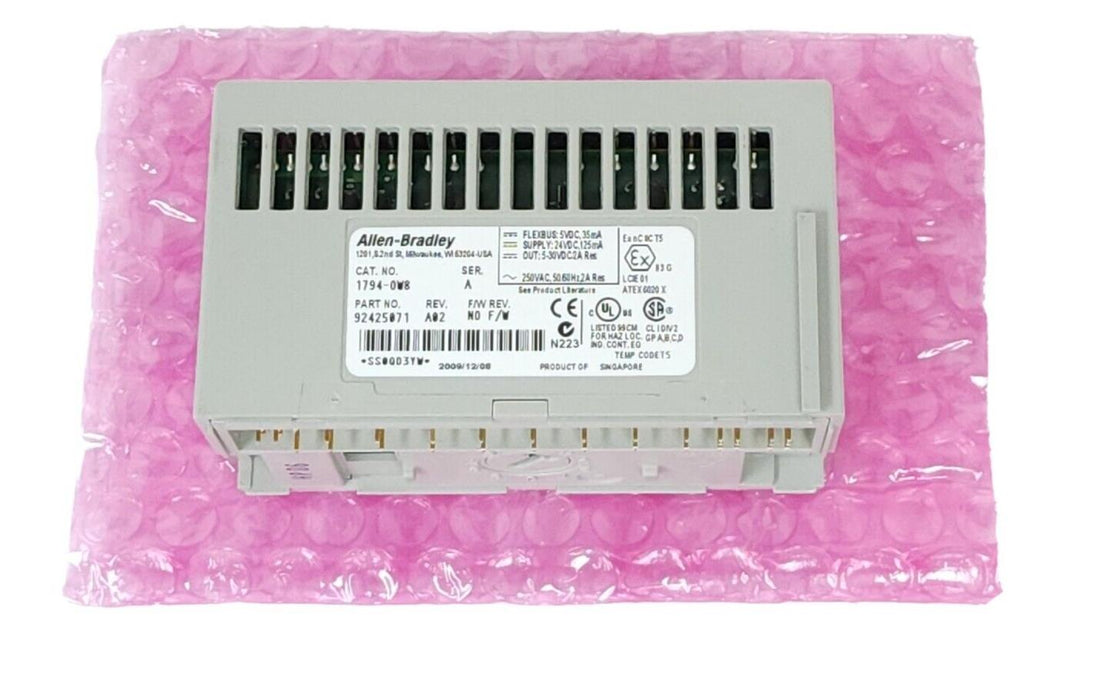 NEW ALLEN BRADLEY 1794-OW8 SER. A FLEX 8 POINT DIGITAL OUTPUT MODULE REV. A02