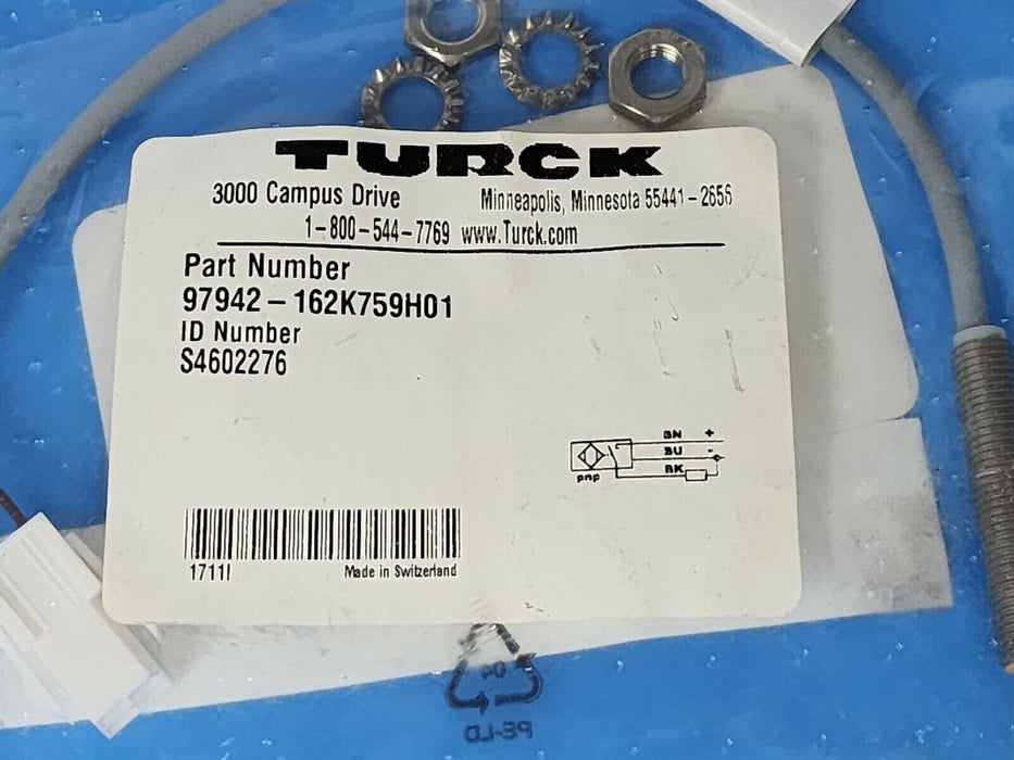 NEW TURCK 97942-162K759H01 SENSOR ID NO. S4602276