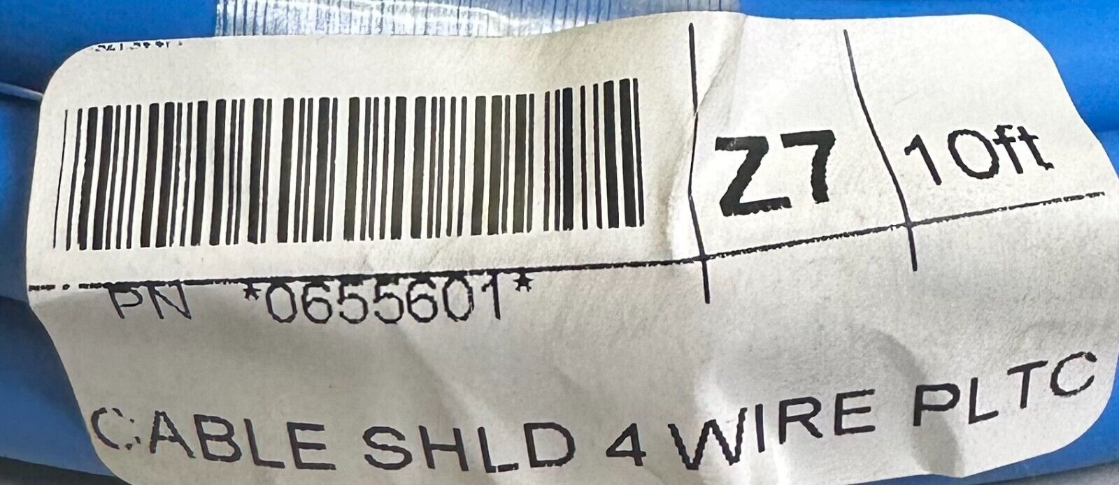 NEW MICRO MOTION EMERSON 0655601 SHIELDED CABLE 4-WIRE PLTC 10FT