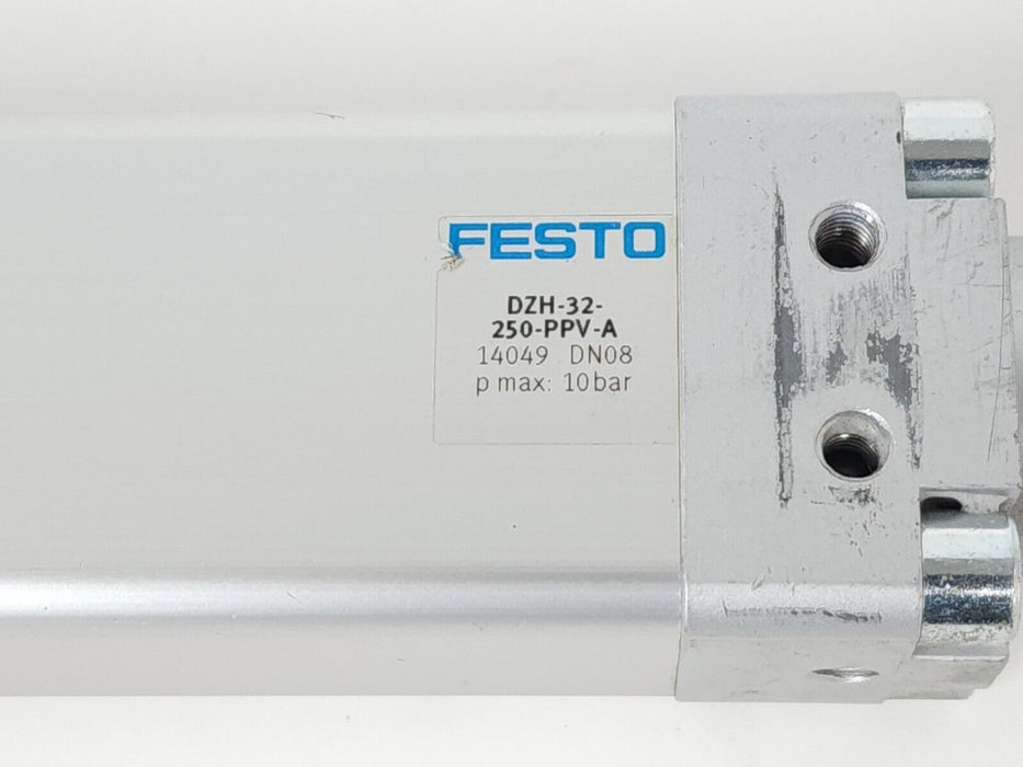 FESTO DZH-32-250-PPV-A FLAT CYLINDER 250 MM STROKE 32 MM PISTON DIA