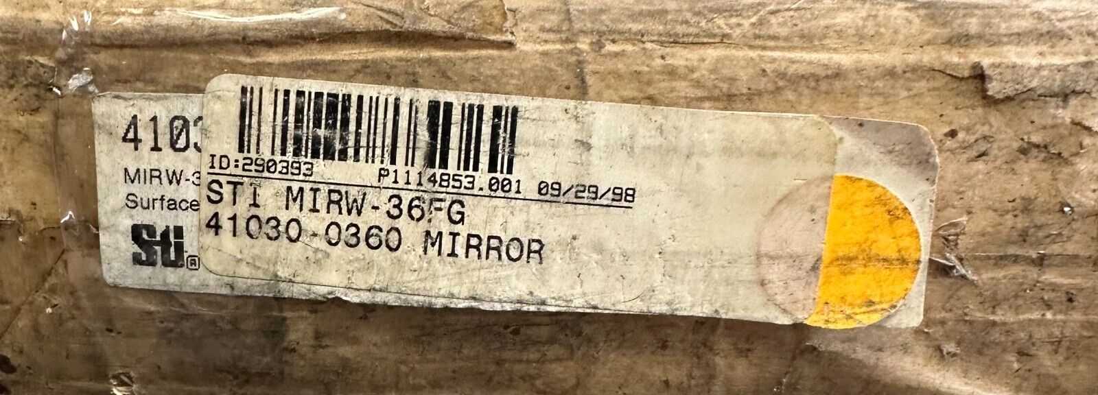 NEW SEALED STI 41030-0360 / 410300360 MIRW-36FG LIGHT CURTAIN MIRROR