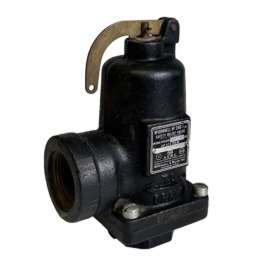 McDONNELL No. 240-1 / 2401 SAFETY RELIEF VALVE 30LBS 91000BTU PER HOUR