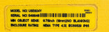 BANNER USE824Y MICRO-SCREEN SAFETY LIGHT CURTAIN EMITTER 19mm/0.75in 55051