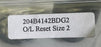 NEW GENERAL ELECTRIC 204B4142BDG2 OVERLOAD RESET SIZE 2 8000 MCC ACCESSORY