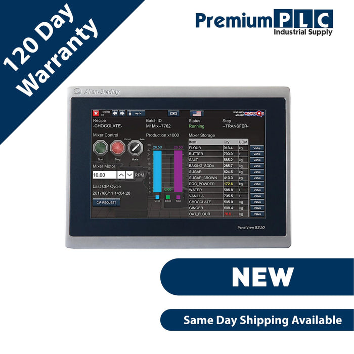 NEW ALLEN BRADLEY 2713P-T9WD1 /A PanelView 5310 9" TOUCH SCREEN DISPLAY 24VDC