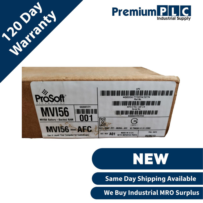 NEW PROSOFT MVI56-AFC GAS FLOW MEASURMENT COMPUTER MODULE FOR ControlLogix