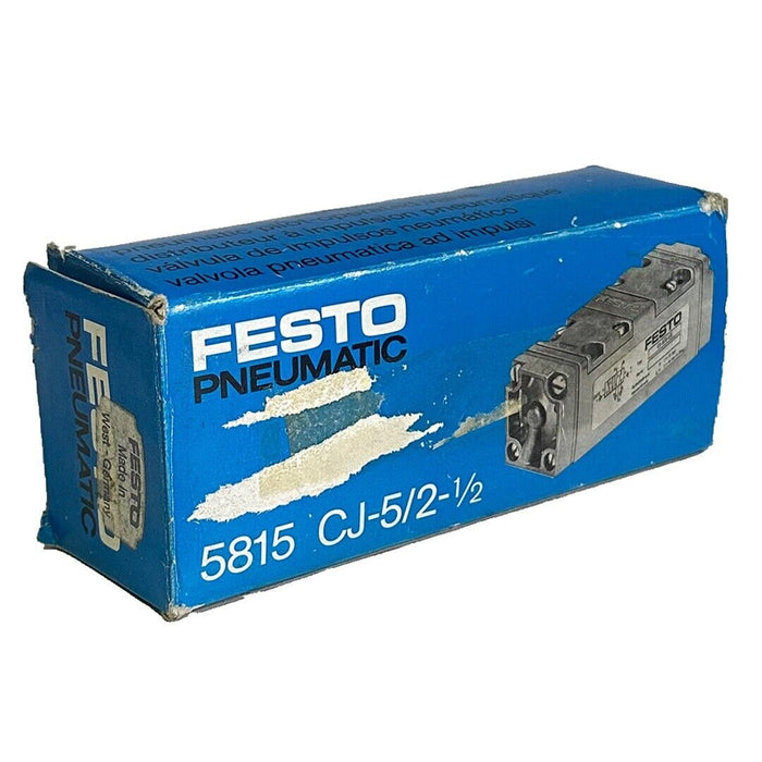 NEW FESTO CJ-5/2-1/2 / CJ5212 PNEUMATIC VALVE 5815 5/2 DOUBLE SOLENOID