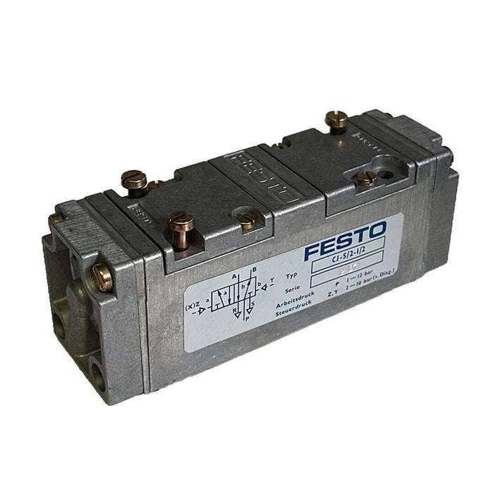NEW FESTO CJ-5/2-1/2 / CJ5212 PNEUMATIC VALVE 5815 5/2 DOUBLE SOLENOID