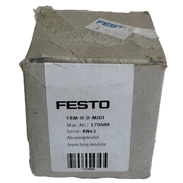 NEW FESTO FRM-H-D-MIDI / FRMHDMIDI PNEUMATIC BRANCHING MODULE 170688
