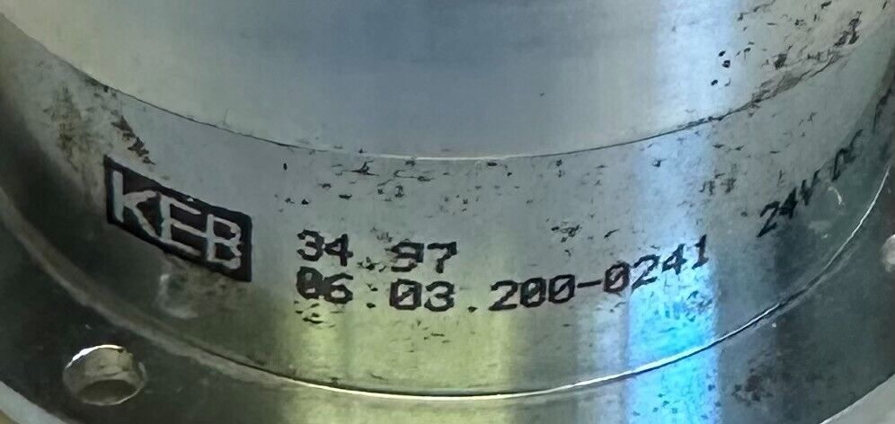 NEW KEB 06.03.200-0241 / 06032000241 CLUTCH BRAKE 24Vdc 15W 34.97 / 3497