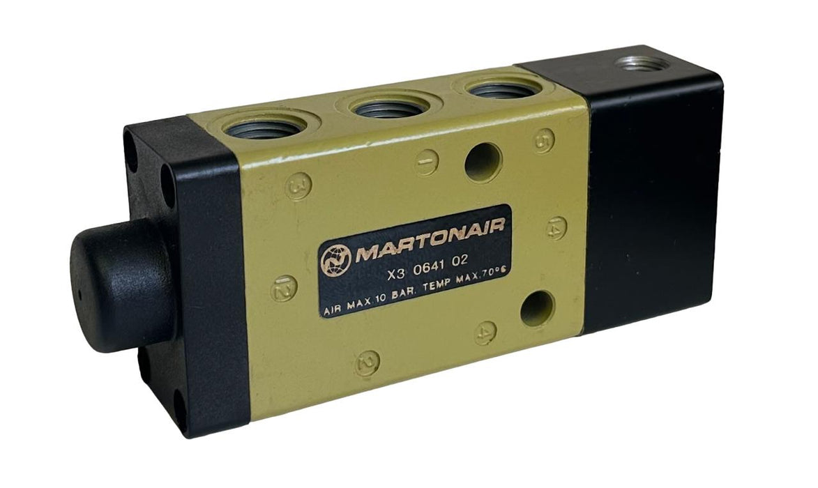 NEW NORGREN MARTONAIR X3 0641 02 / X3064102 INLINE VALVE 5/2 X3 SERIES