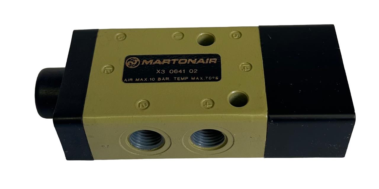 NEW NORGREN MARTONAIR X3 0641 02 / X3064102 INLINE VALVE 5/2 X3 SERIES