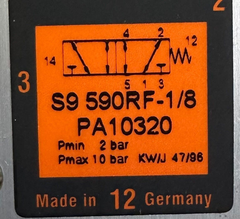 NEW HOERBIGER PARKER PA10320 DIRECTIONAL VALVE S9 590RF-1/8 / S9590RF18 10BAR