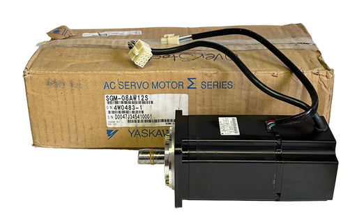 NEW YASKAWA SGM-08AW12S / SGM08AW12S AC SERVO MOTOR 750W 2.39Nm 4.4A 200V