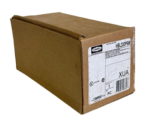 NEW HUBBELL HBL320P6W / 320P6W HBL PIN AND SLEEVE WATERTIGHT PLUG IEC 309 250Vac