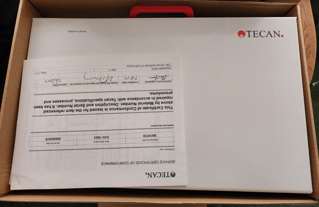 NEW TECAN FREEDOM EVO GEN-PROBE 100/4 DTS LIQUID HANDLER 30019720-01 W/SOFTWARE