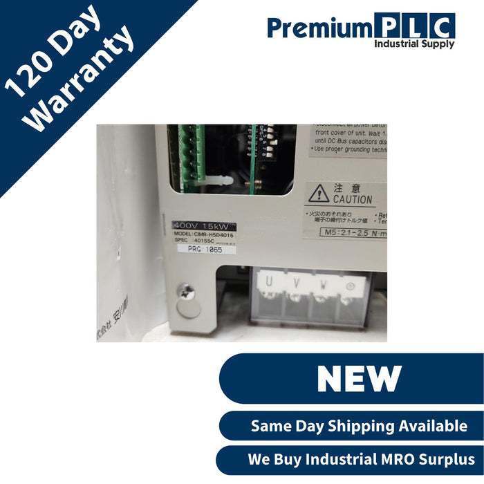 NEW YASKAWA CIMR-H5D4015 SPEC: 40155C VARISPEED 676H5/H5 AC INVERTER 400V 15kW