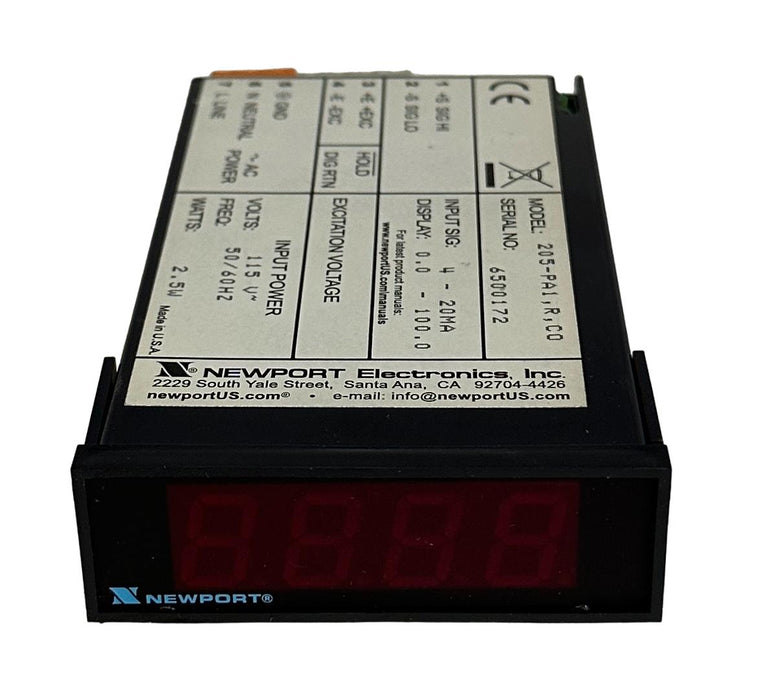 NEW NEWPORT ELECTRONICS 205-PA1-R-C0 / 205-PA1-R-CO PANEL PROCESS METER 115V