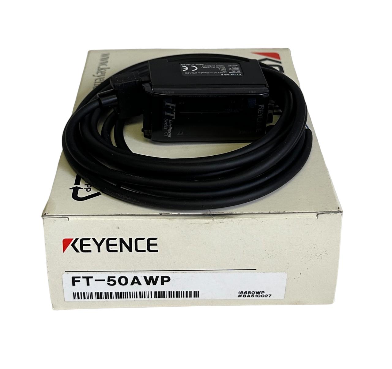 NEW KEYENCE FT-50AWP / FT50AWP MULTI-FUNCTION TEMPERATURE SENSOR 12-24Vdc LED