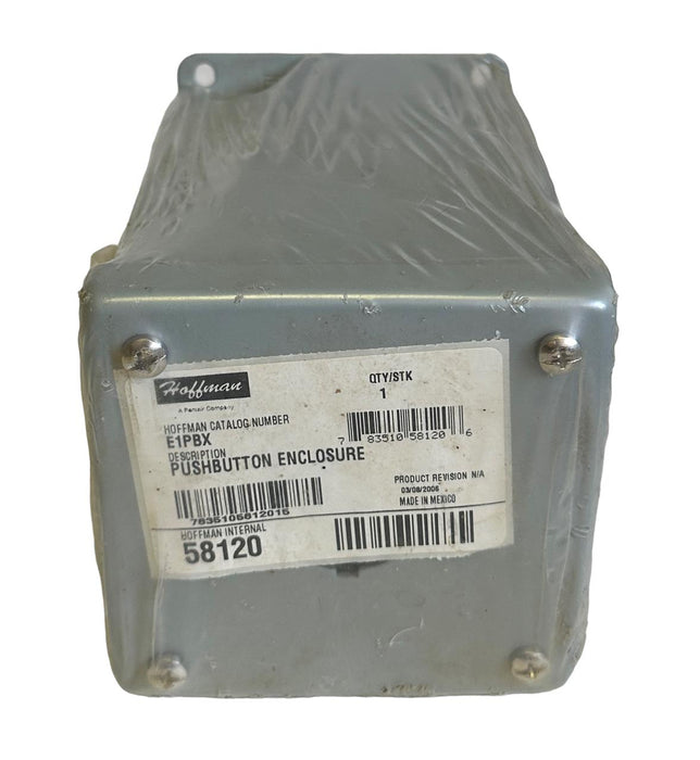 NEW HOFFMAN E1PBX PUSHBUTTON ENCLOSURE 58120