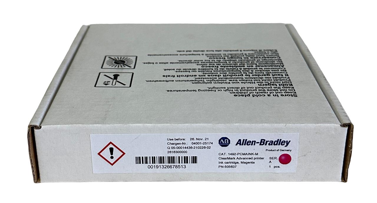 NEW ALLEN BRADLEY 1492-PCMAINK-M /A ClearMark PRINTER INK MAGENTA 1492PCMAINKM
