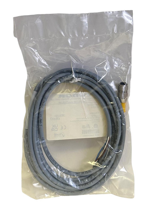 NEW TURCK RK 4.5T-3 / RK45T3 EURO M12 SINGLE-ENDED CORDSET 3M U2187-4 / U21874