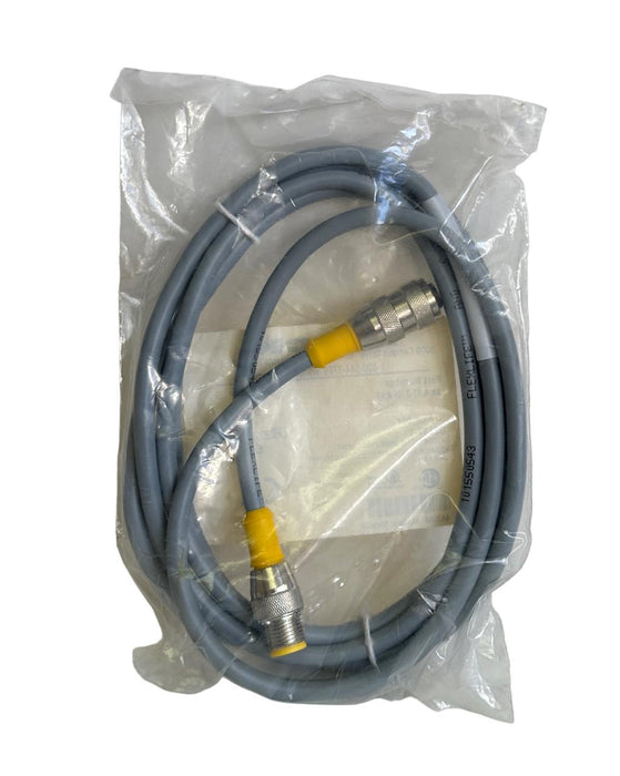 NEW TURCK RK 4.5T-2-RS 4.5T / RK45T2RS45T M12 EURO CORDSET 2M U2187-1 / U21871