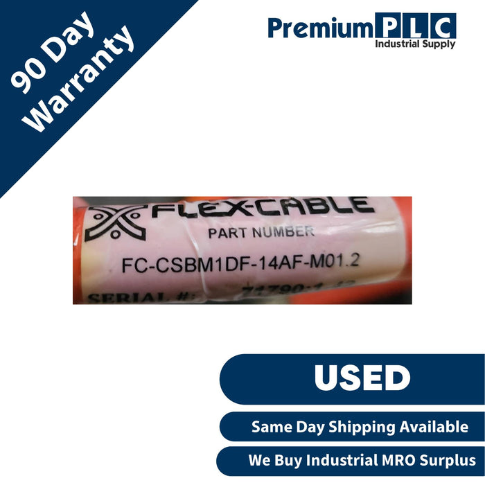 ALLEN BRADLEY FLEX-CABLE FC-CSBM1DF-14AF-M01.2 VPL SERVO POWER CABLE 14AWG 1.2m