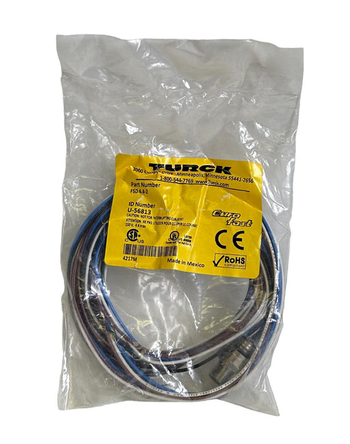 NEW TURCK FSD 4.4-2 / FSD442 EURO-FAST RECEPTACLE U-56813 / U56813