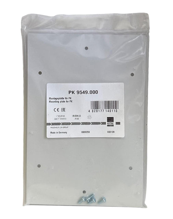 NEW RITTAL PK 9549.000 / PK9549000 MOUNTING PLATE FOR PK WHITE