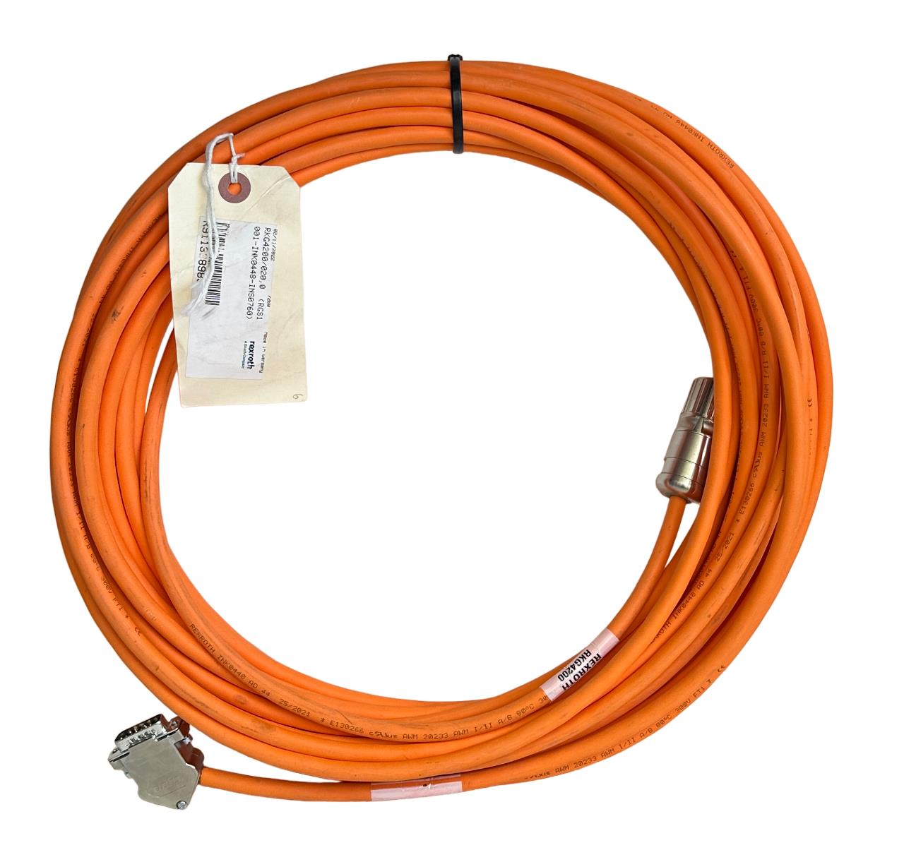 NEW REXROTH RKG4200/020.0 ENCODER CABLE 20M RGS1001-INK0448-INS0760 R911338983