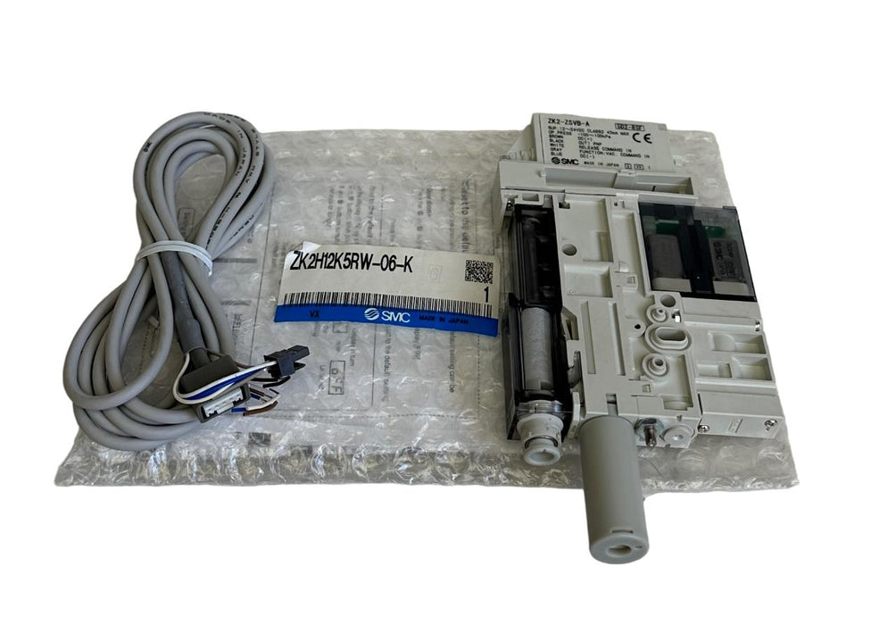 NEW SMC ZK2H12K5RW-06-K / ZK2H12K5RW06K VACUUM EJECTOR W/ VALVE 24VDC 1.2mm