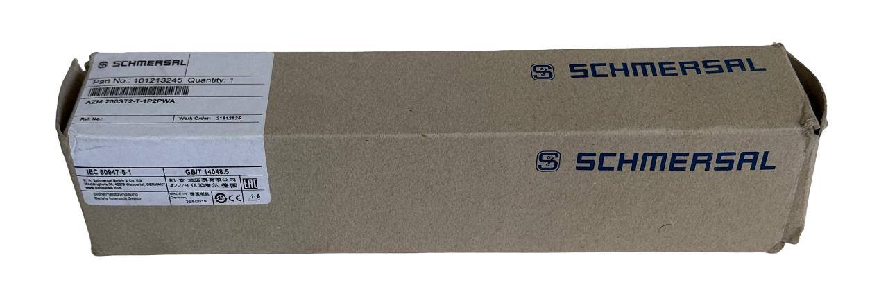 NEW SCHMERSAL AZM 200ST2-T-1P2PWA SAFETY INTERLOCK M12 24VDC 1.2A 101213245