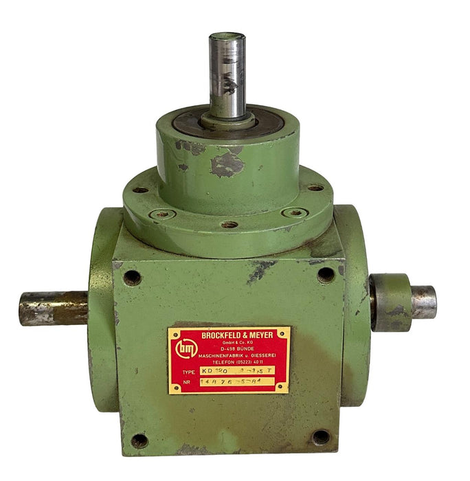 BROCKFELD & MEYER KD 120 1-1.5 T / KD120115T GEARBOX REDUCER 3-WAY