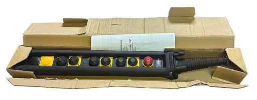 NEW DEMAG DST9SP111 / 87428544 PUSHBUTTON CRANE PENDANT W/ EMERGENCY-STOP