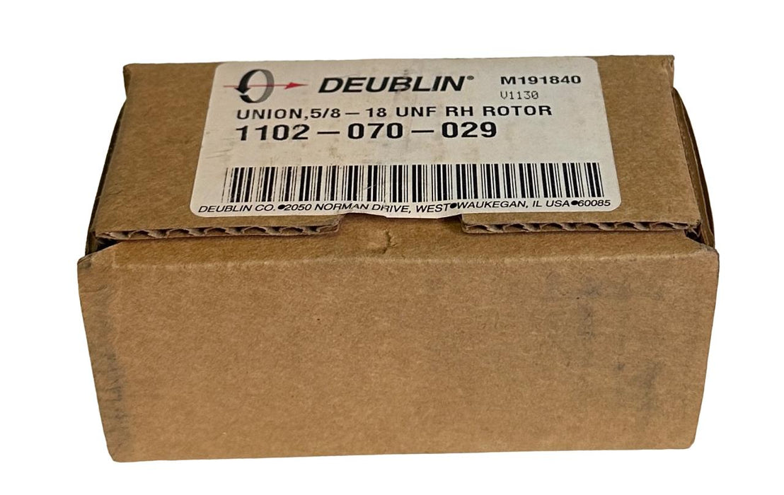 NEW DEUBLIN 1102-070-029 / 1102070029 ROTARY UNION 5-8/18'' UNF RH ROTOR M191840