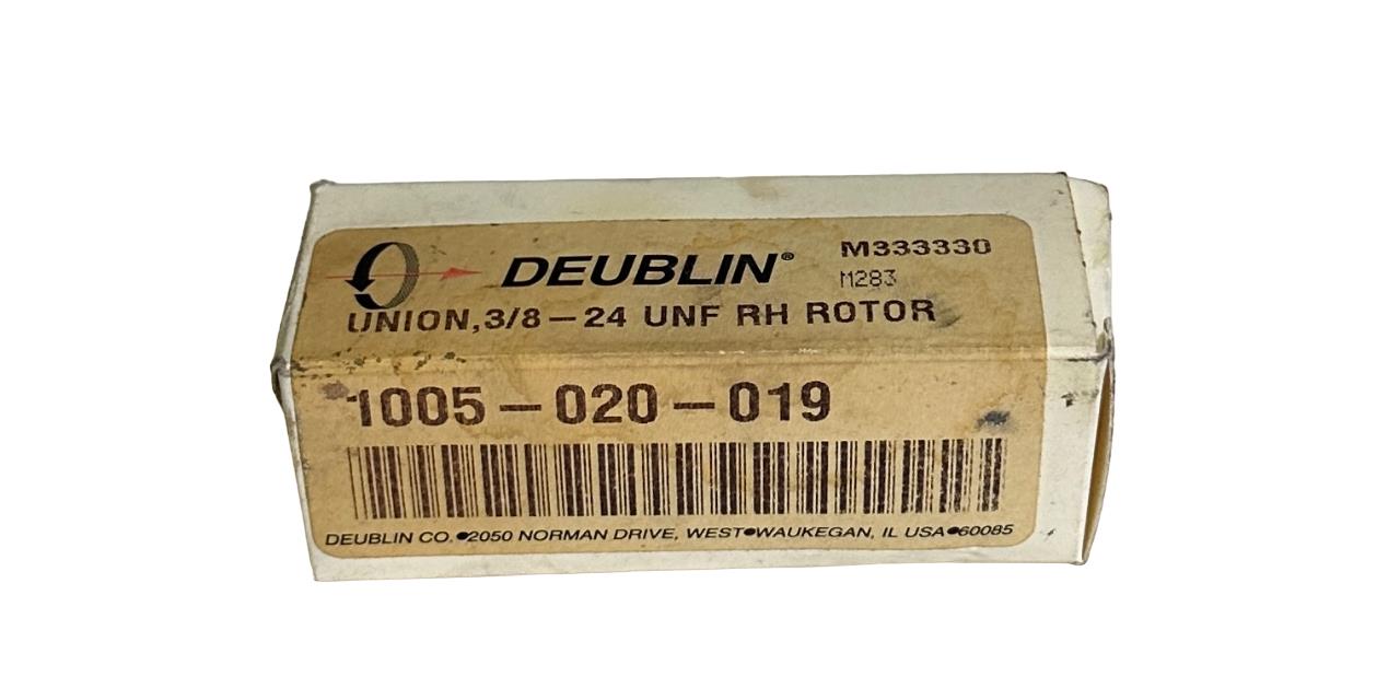 NEW DEUBLIN 1005-020-019 / 1005020019 ROTARY UNION 3-8/24'' UNF RH ROTOR M333330