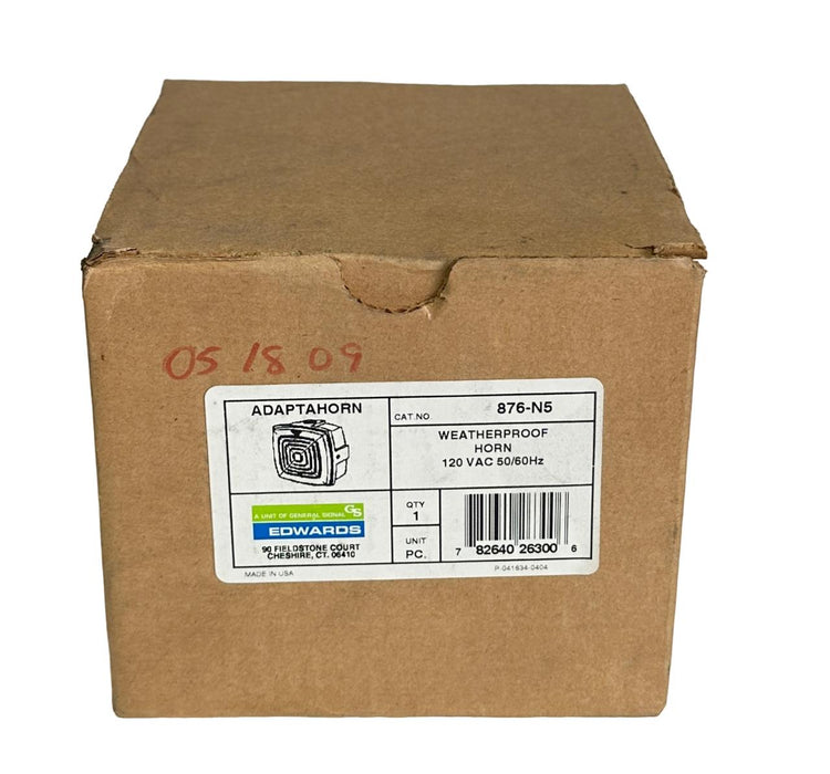 NEW EDWARDS 876-N5 / 876N5 ADAPTAHORN WEATHERPROOF HORN 120VAC 50/60Hz
