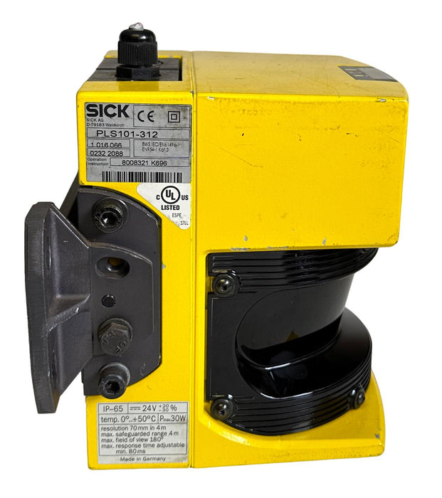 SICK PLS101-312 / PLS101312 SAFETY PROXIMITY LASER SCANNER (PLS) 24V 1016066