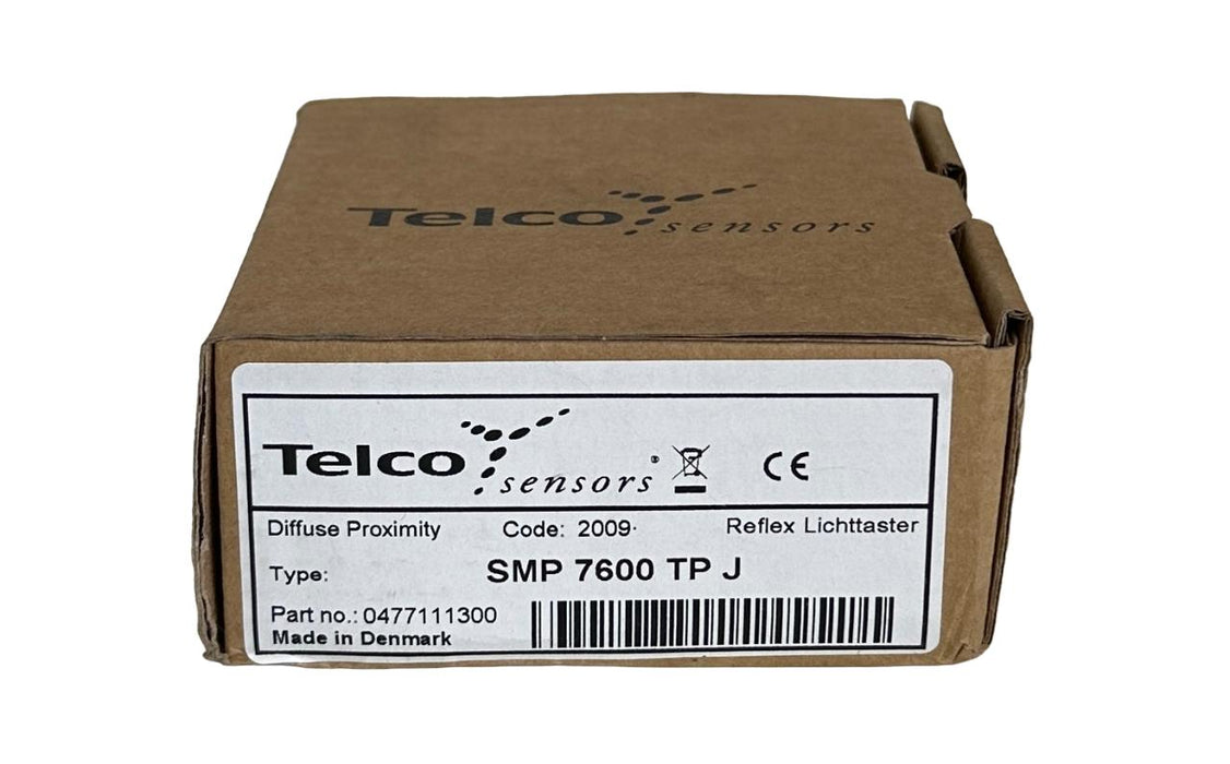 NEW TELCO SENSORS SMP-7600-TP-J / 0477111300 DIFFUSE PROXIMITY SENSOR 10-30VDC