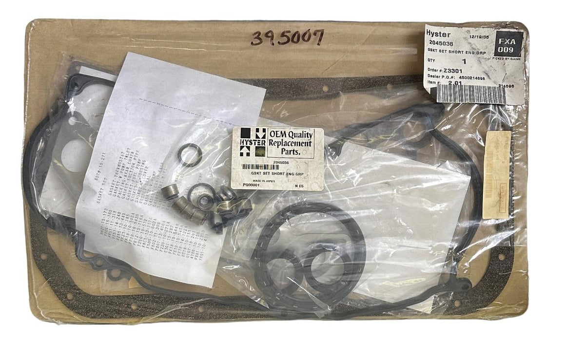 NEW HYSTER 2045036 GASKET SET SHORT ENG GRP OEM FOR FORKLIFT ENGINE HY2045036