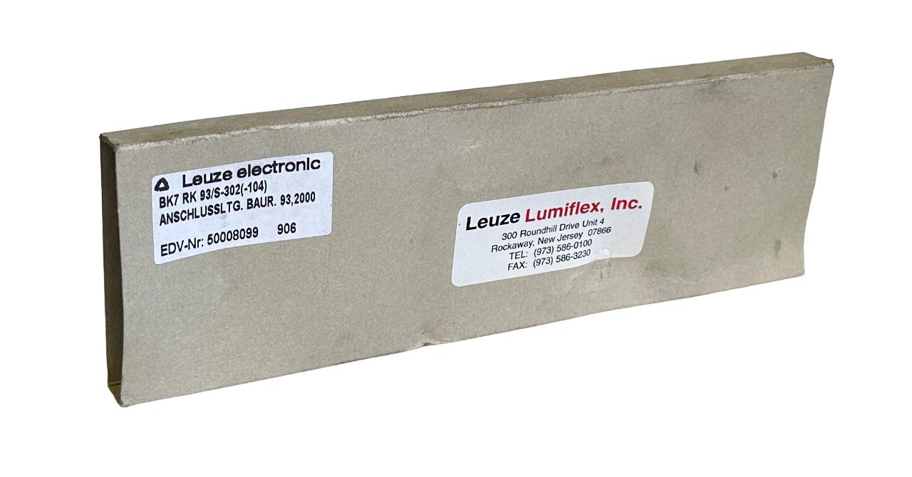 NEW LEUZE BK7 RK 93/S-302(-104) / 50008099 Lumiflex CORDSET