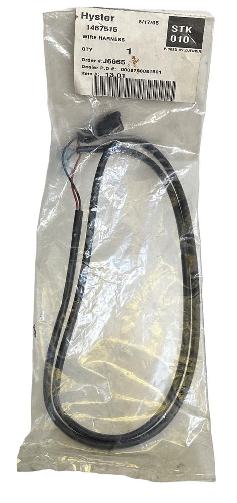 NEW HYSTER 1467515 / HY1467515 WIRING HARNESS FOR FORKLIFT