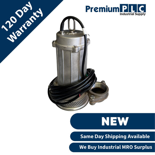 NEW TSURUMI PUMP 80SFQ21.5 / 80SFQ21.5-62 SFQ 316 SS 3'' SUBMERSIBLE PUMP 2HP