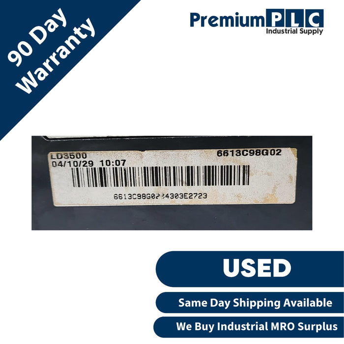CUTLER-HAMMER LD3500 (6613C98G02) 3P 500A LD35k CIRCUIT BREAKER W/LT3500T TRIP
