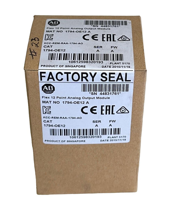 NEW SEALED ALLEN BRADLEY 1794-OE12 /A Flex I/O 12-PT ANALOG OUTPUT 1794OE12